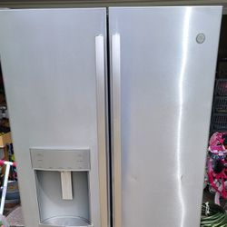 GE French Door, Stainless Steel, Refrigerator, CLEAN