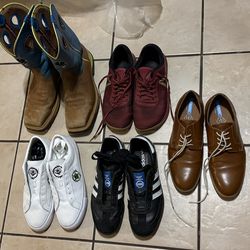 Bundle/Lot of Men’s Shoes, Boots, Size 9