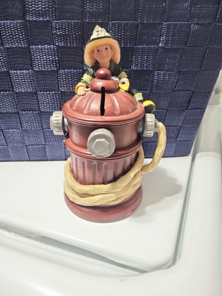 Fire Fighter Piggy Bank