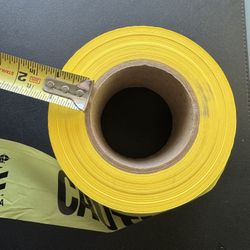 3-Inch Yellow Caution Tape Standard Barricade Tape Used Lots left Great condition