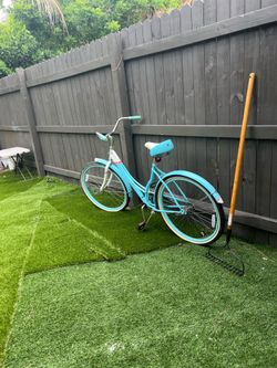 Teal Beach Cruiser Bicycle