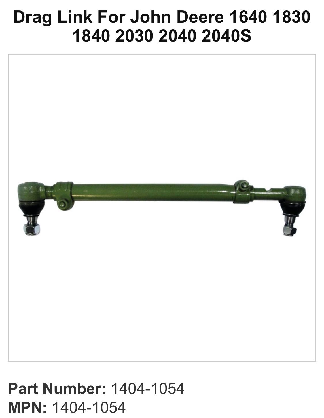 Complete Tractor 1(contact info removed) Drag Link