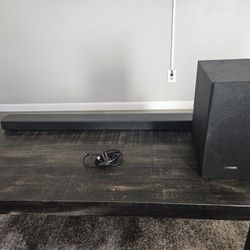 Samsung Sound Bar And Wireless Subwoofer 