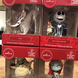 Hallmark Nightmare Before Christmas Set Of 4