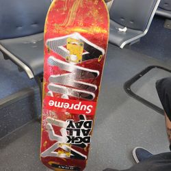 Delfino Skateboard Deck Red Supreme DGK Goat