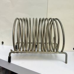 Vintage Spiral Metal Mail / Letter Holder Desk Organizer/Canning lid Holder give me your offer