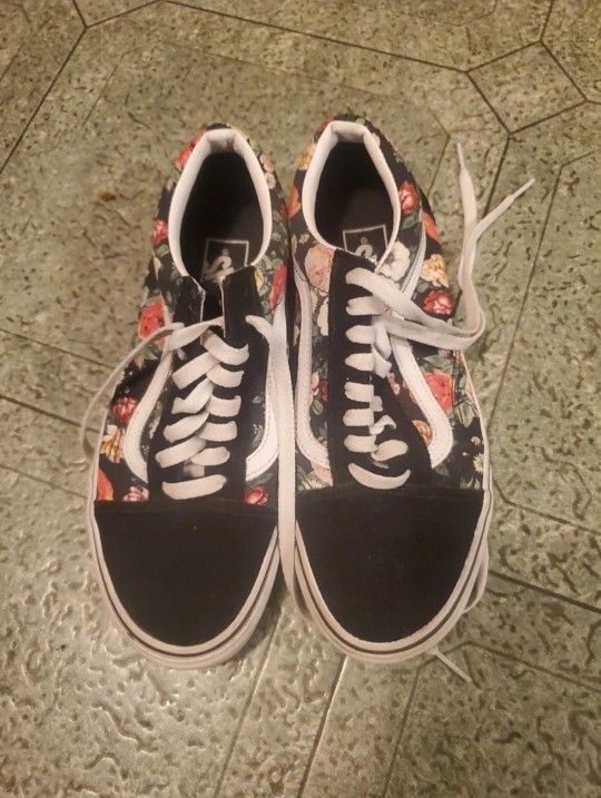 Floral Flower Vans