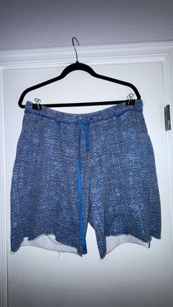 LuLaRoe Jamie Blue Heathered French Terry Shorts - Size Large