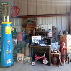 Antique And Vintage Gas Pumps, Pedal Cars, Pedal Planes And Many Other Collectibles 