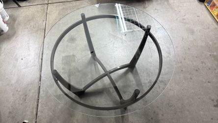 Glass coffee table