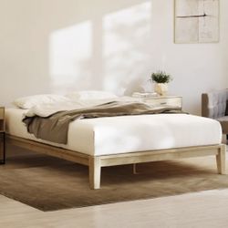 🔥 Open BOX — Resident Bamboo Queen Platform Bed Frame (Natural) - $369 + tax at Costco