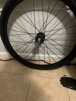 Black fixie wheel back tire
