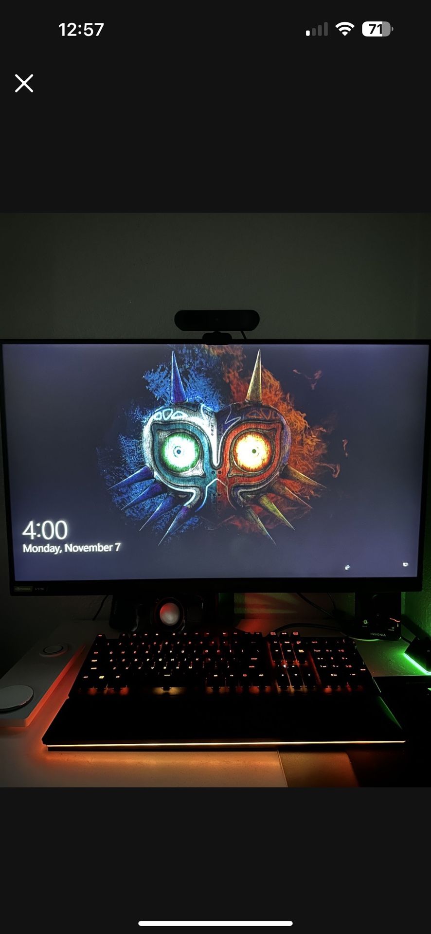 HP Desktop With LG monitor