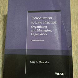 Introduction to Law Practice: Organizing and Managing Legal Work (4th Edition)