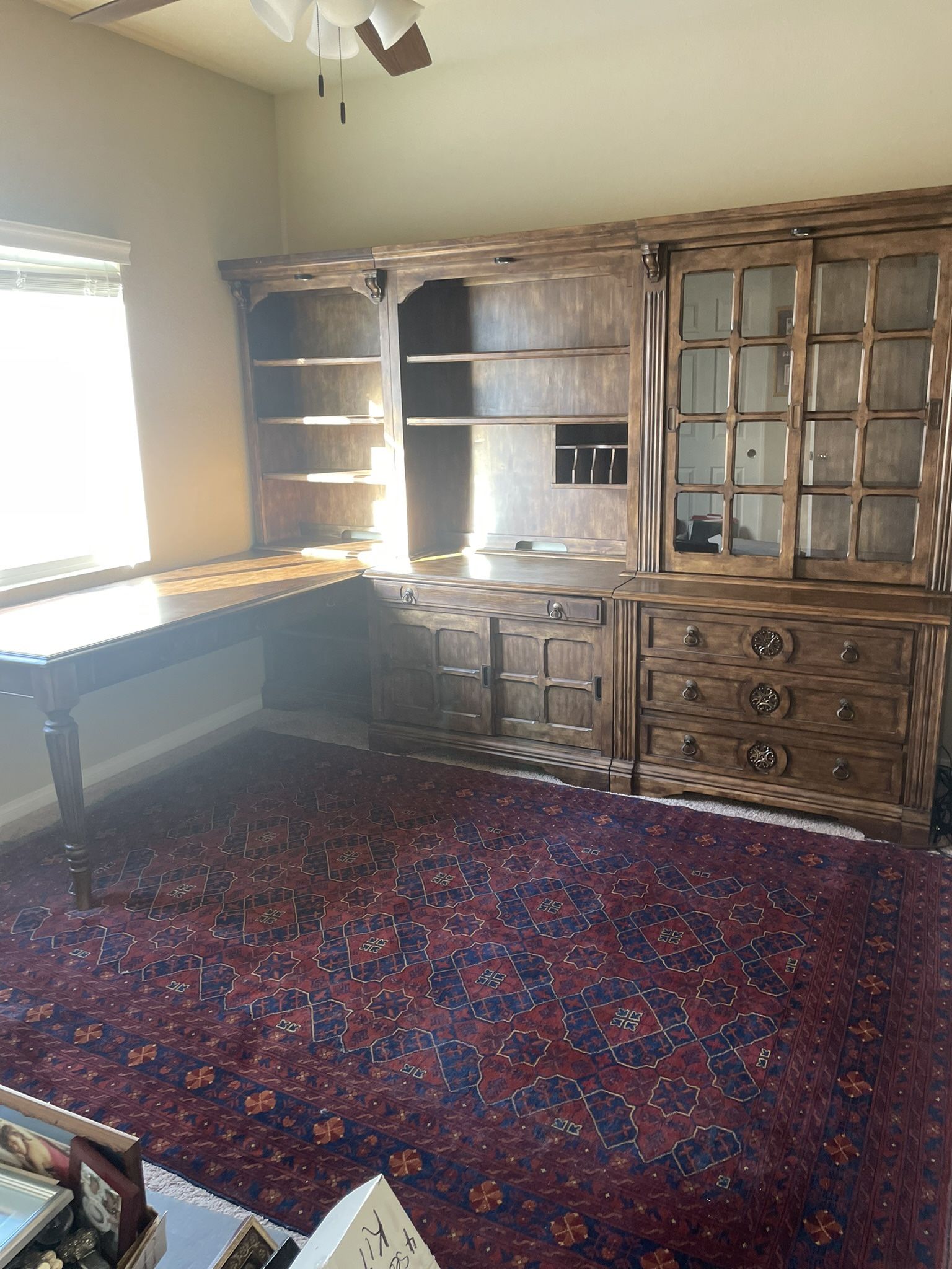 GORGEOUS 7 piece Ashley Furniture Office Set