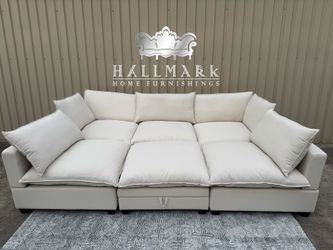 6-Piece Kova-Style Modular Cloud Sectional Couch