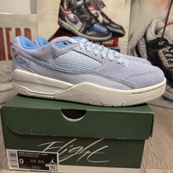 Nike Air Jordan Flight Court Hydrogen Blue Sail White Sneaker Wmns 9