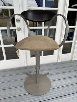 CUSTOM 1 Of A Kind Barstool Suede NWT!