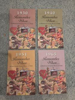 4 Brand New Remember When...Nostalgic Books