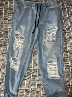 Guess Ripped Jeans, Medium 