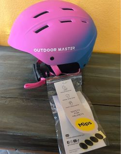 New M MIPS Ski, Snowboard Helmet. Really Nice! Pink and blue