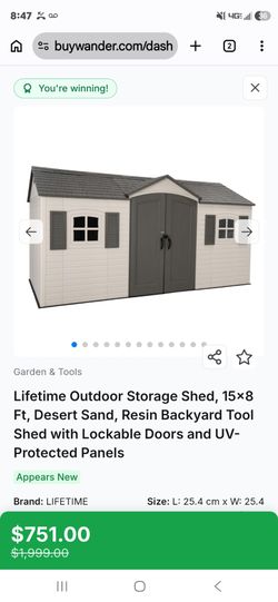 15x8 shed