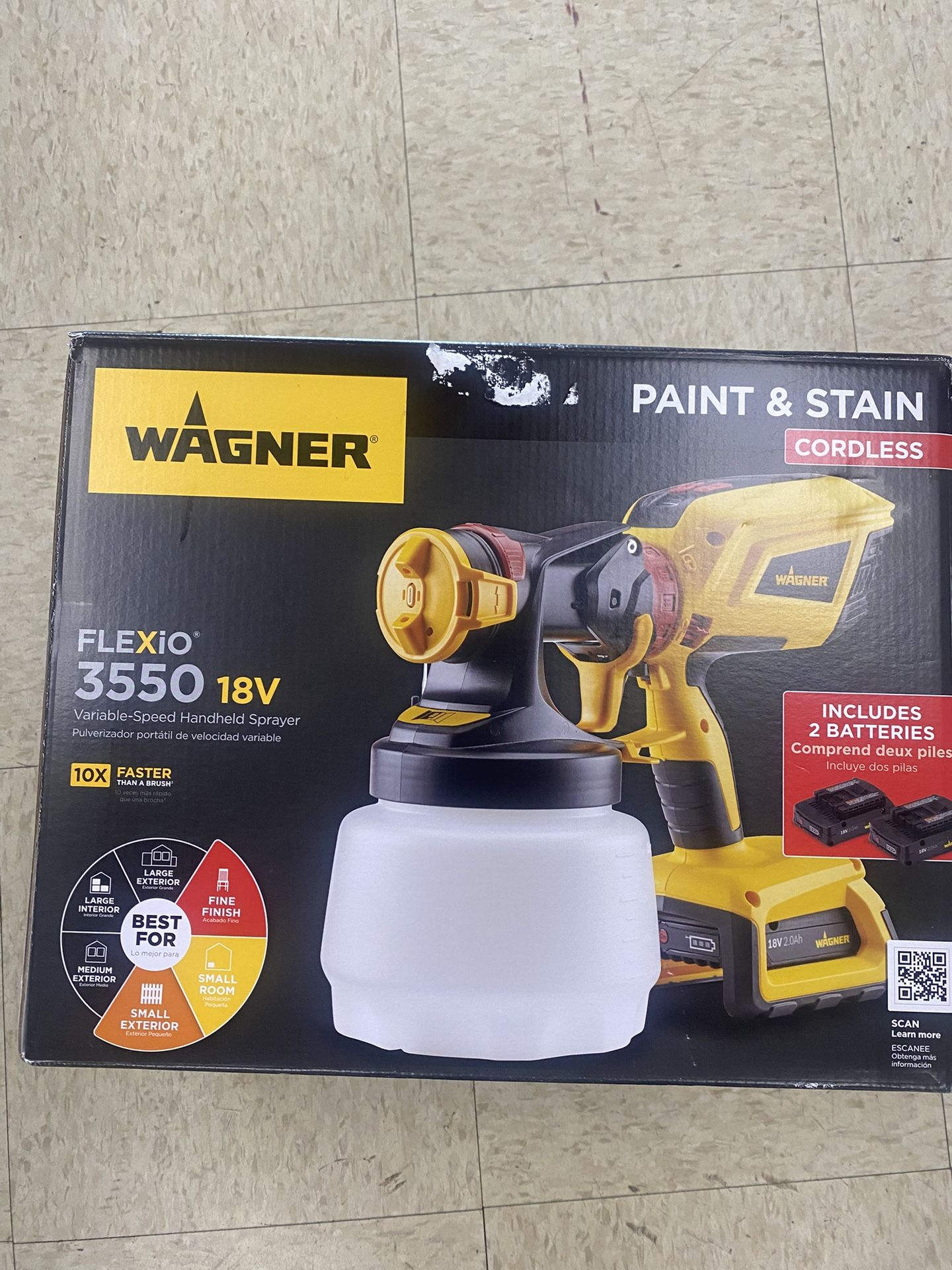 Wagner Flexio 3550 18v Variable Speed Handheld Sprayer