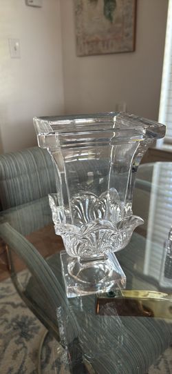 Square Crystal Vase