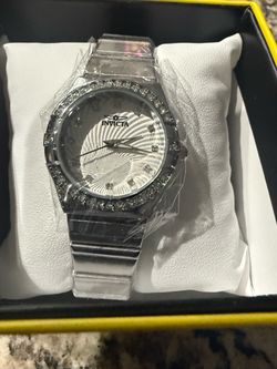 Invicta Silver woman’s Watch with Crystal Bezel