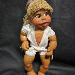 Vintage 1995 Naber Kids Wooden Doll 14"