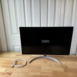 Lg 27 Inch 4k 60hz ips Monitor White Usbc Charging