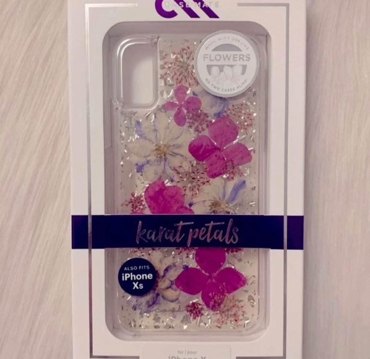 New In Box Casemate iPhone X/Xs “Karat Petals” Floral Phone Case