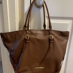 Burberry Brown Soft Leather Handbag