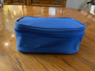 Blue Zippered Travel or Storage Case in Like New Condition