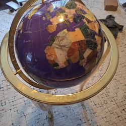 Globe Made Of Semi-Precious Stones