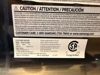 Samsung gas dryer