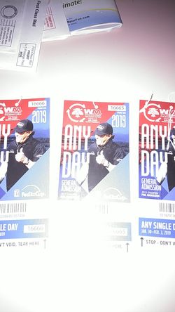 3 tickets to the open.