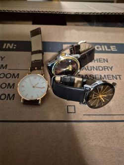 Lot of 3 Fashion Wristwatches