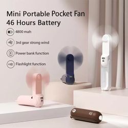 Mini Fan Portable  Handheld Electric Rechargeable 