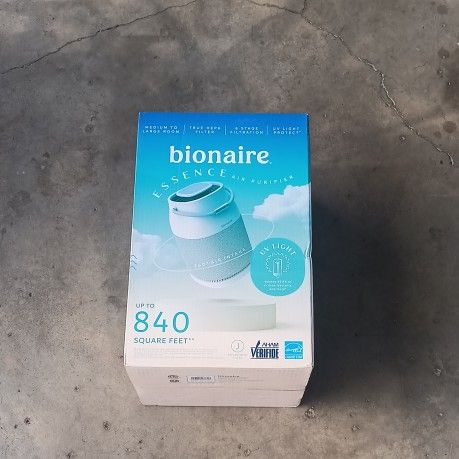 Bionaire 360° UV Air Purifier with True HEPA Filter – Energy Star, Ionizer, 8-Hour Timer