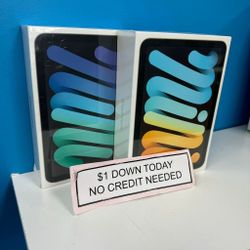 Apple iPad Mini 6 New -PAYMENTS AVAILABLE-$1 Down Today 