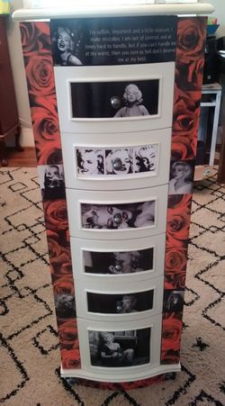 Custom Marilyn Monroe jewelry armoire