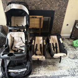 Stroller And Two Car Seats 