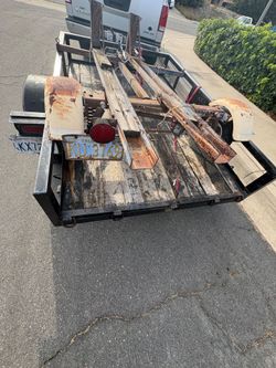 Motorcycle trailer 2 rail