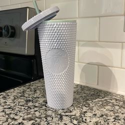 Starbucks Studded Pearl White Tumbler