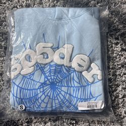 Spider Hoodie Light Blue 