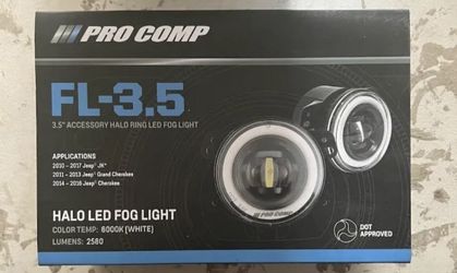 Pro Comp Suspension 76504P LED Fog Light 07-18 FOR Jeep Wrangler JK