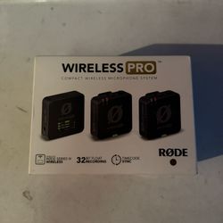 RODE Wireless PRO Compact Wireless Microphone System with Timecode, 32-bit Float On-board Recording, 2 Lavalier Microphones and Smart Charge Case for 