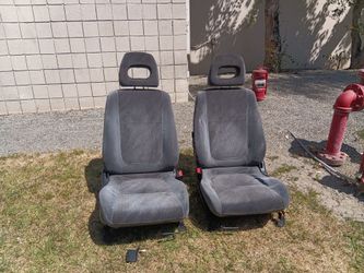 Honda Civic 01-05 Seat's Geometric Pattern Grey