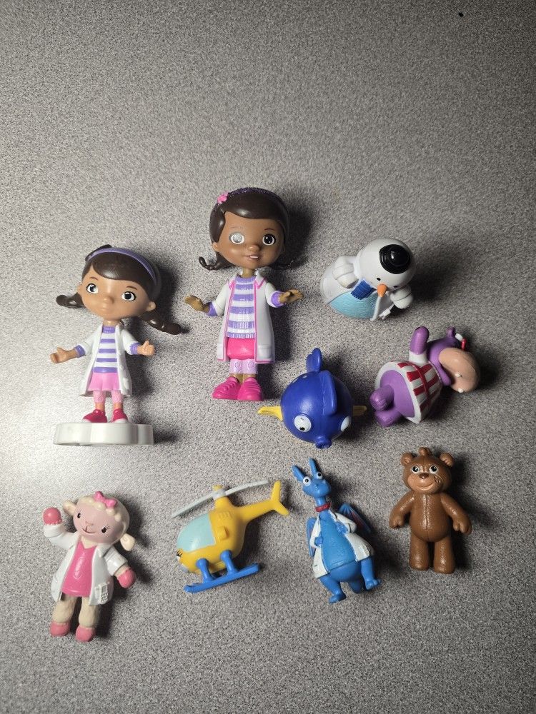 Disney Doc McStuffins Toys Lot Of 9 Minifigures 